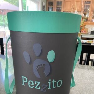 Pezzito Black and Teal Storage Bin